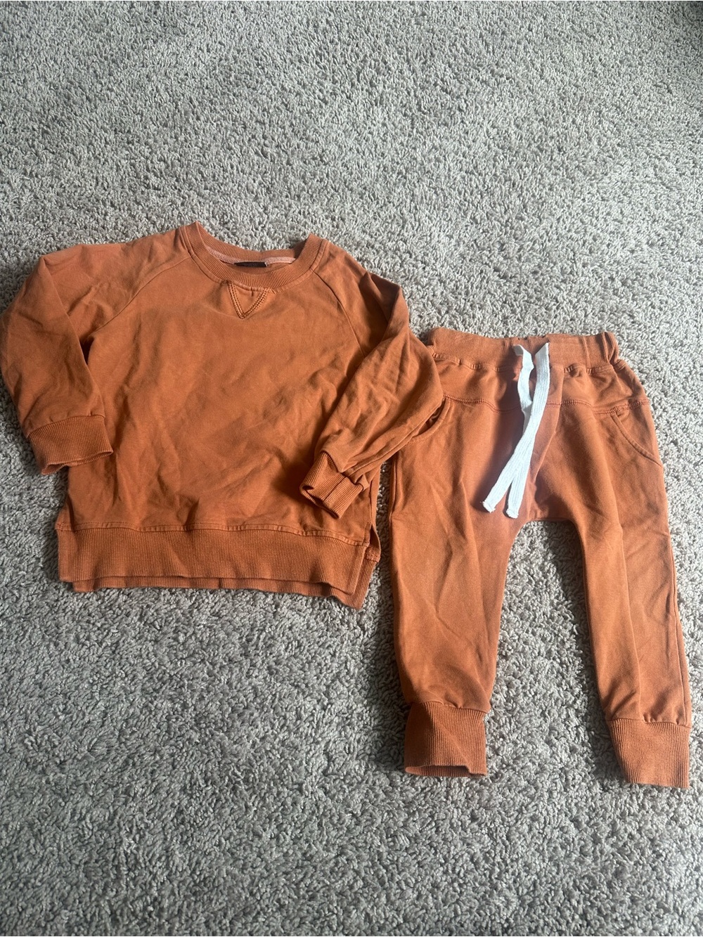 Little Bipsy Rust Orange Sweatshirt & Jogger Set